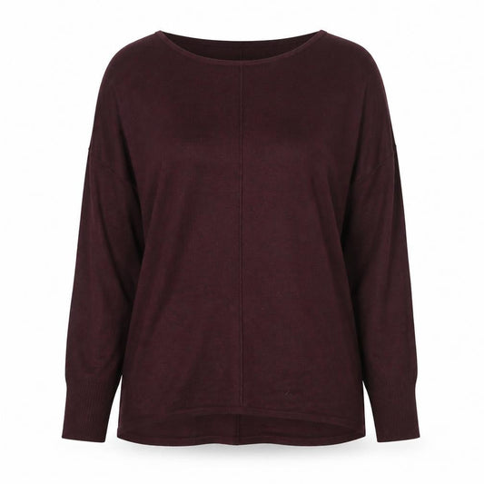 H&M Women's Red Relaxed Fit Knit Pullover Jumper Size 12