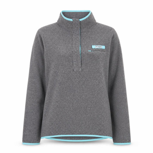 Columbia Women’s Grey Fleece Pullover Sweatshirt Small