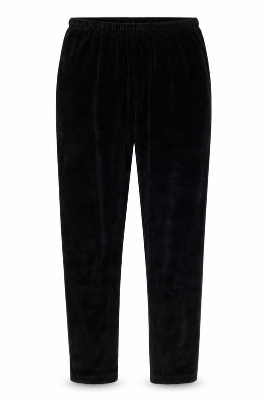 Jones New York Women’s Black Velour Elastic Waist Trousers Size M