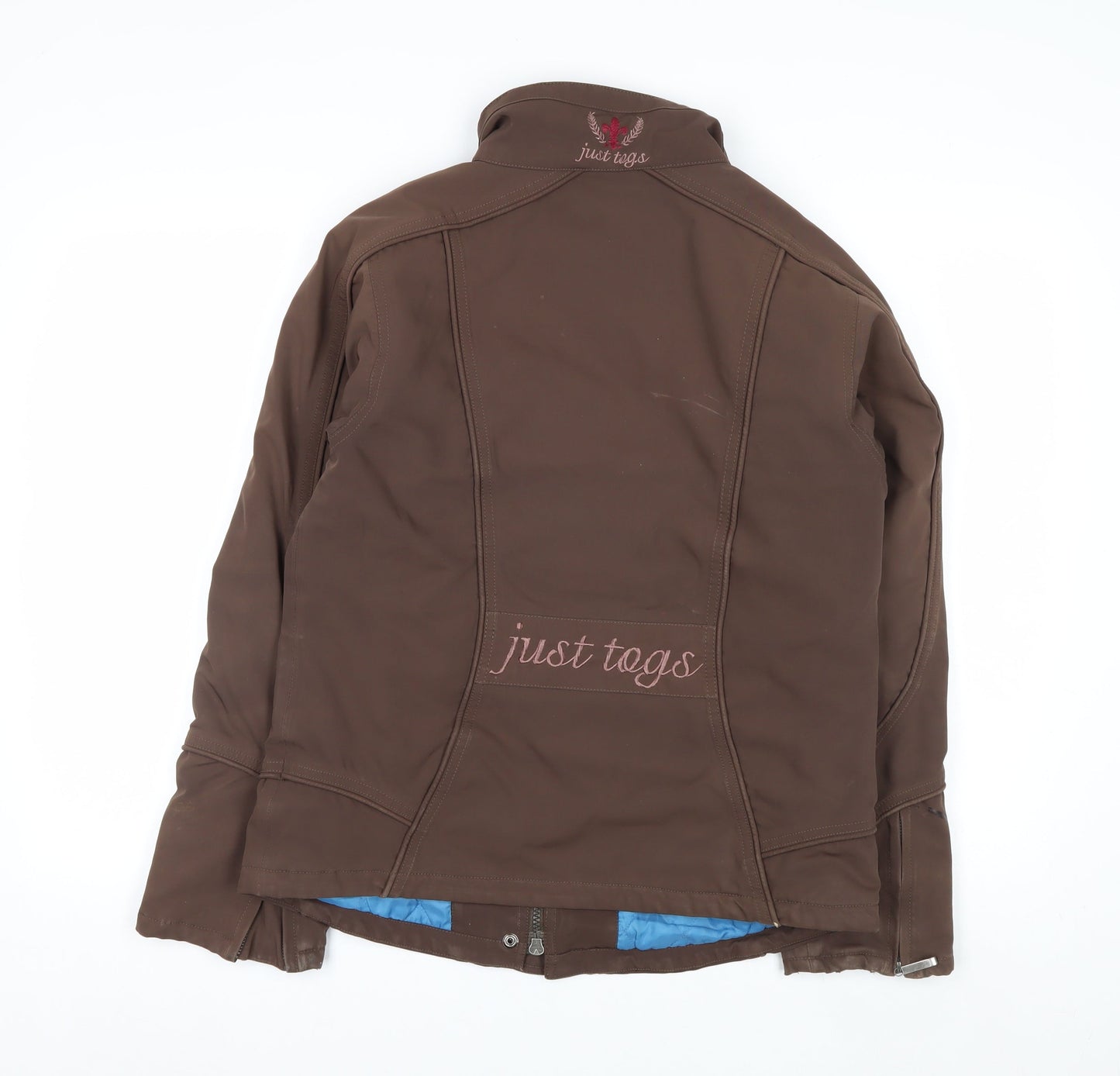 Just Togs Womens Brown Softshell Equestrian Jacket Size 12