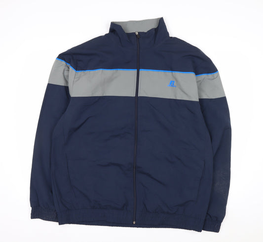 Russell Athletic Men's Blue Grey XL Windbreaker Jacket
