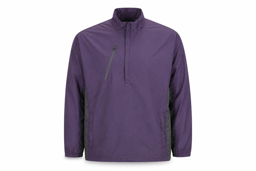 North End Men's Purple Windbreaker Jacket L Lightweight Outdoor