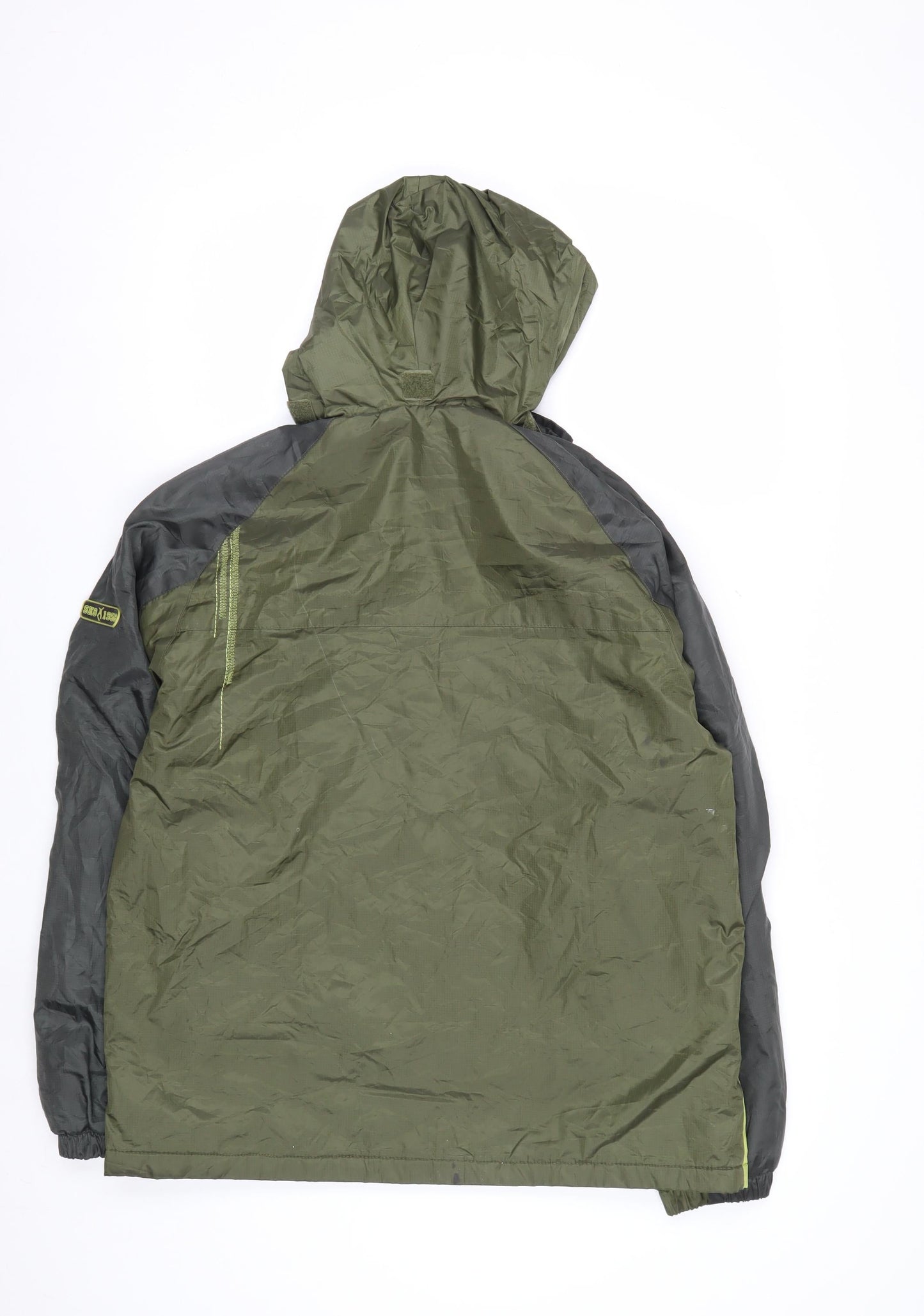 Sportek Women Green Size 14 Hooded Windbreaker Jacket
