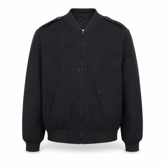 Neptune Garment Co. Men's Black Wool Blend Bomber Jacket Size 42