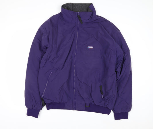White Sierra Men’s Purple XL Bomber Jacket Outdoor Nylon Winter Coat
