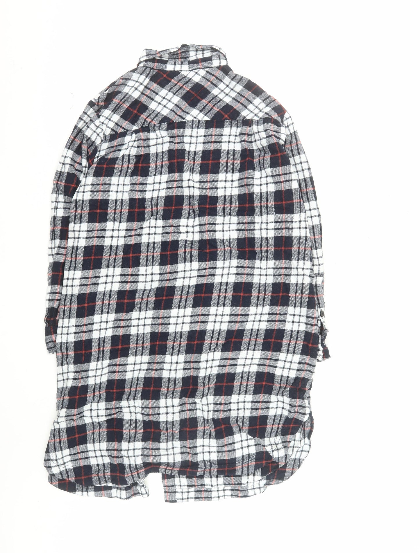 John Lewis Women’s Multicoloured Flannel Button-Up Shirt Size 16