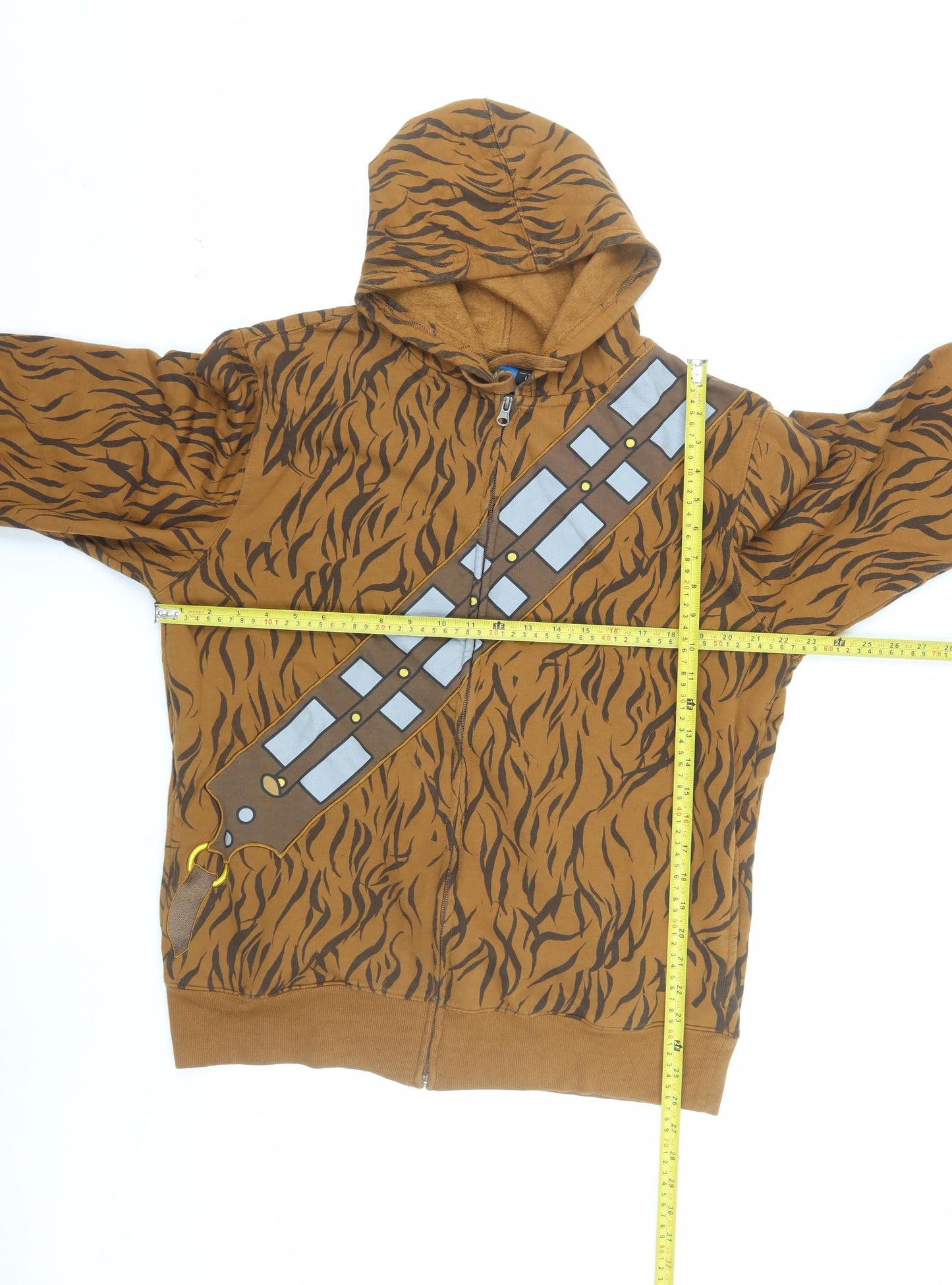 Star Wars Men’s Brown Chewbacca Full Zip Hoodie L