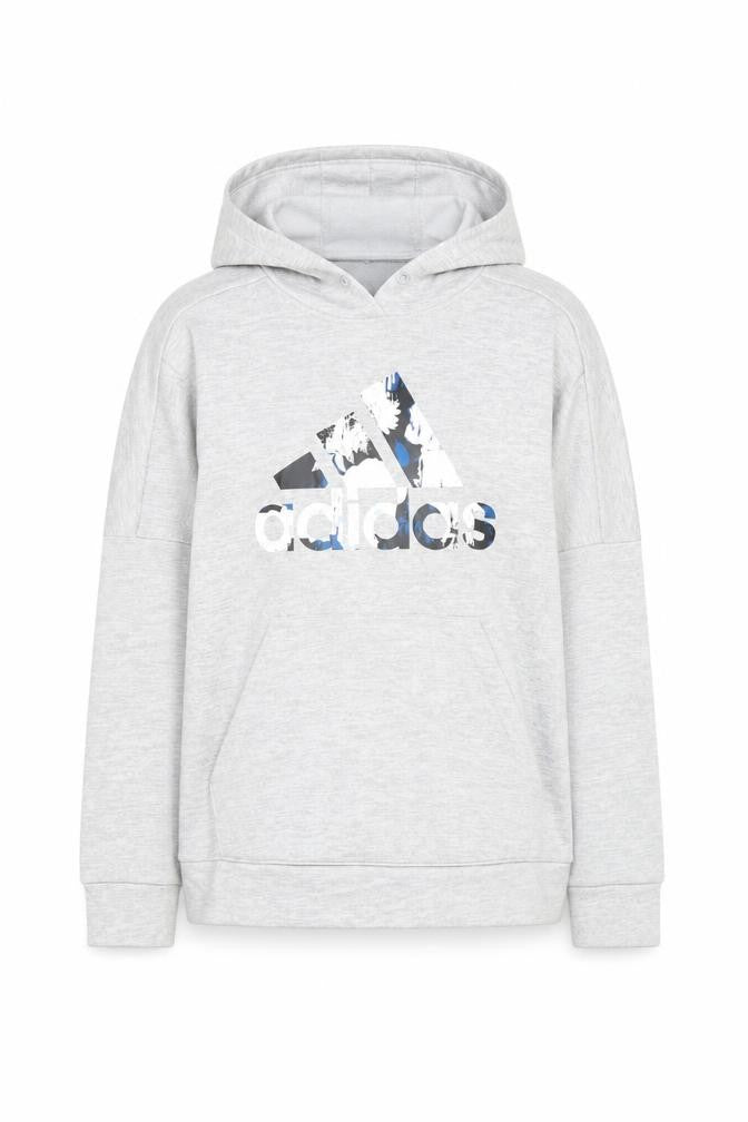 Adidas Women’s Grey Pullover Hoodie Size M Polyester Sportswear