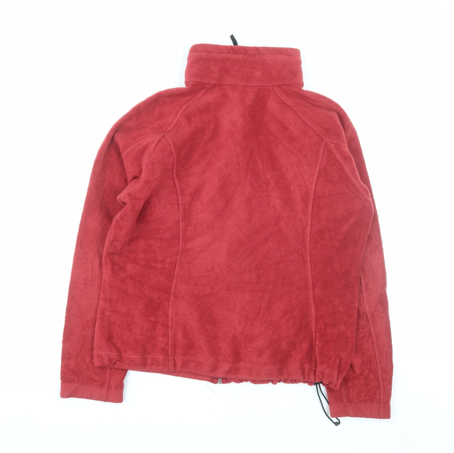 Columbia Women's Red Full Zip Fleece Sweatshirt XL Warm Outdoor