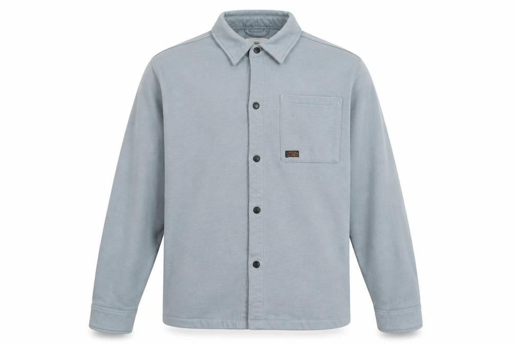 Tokyo Laundry Men’s Grey XL Button-Up Casual Shirt Long Sleeve Cotton Blend