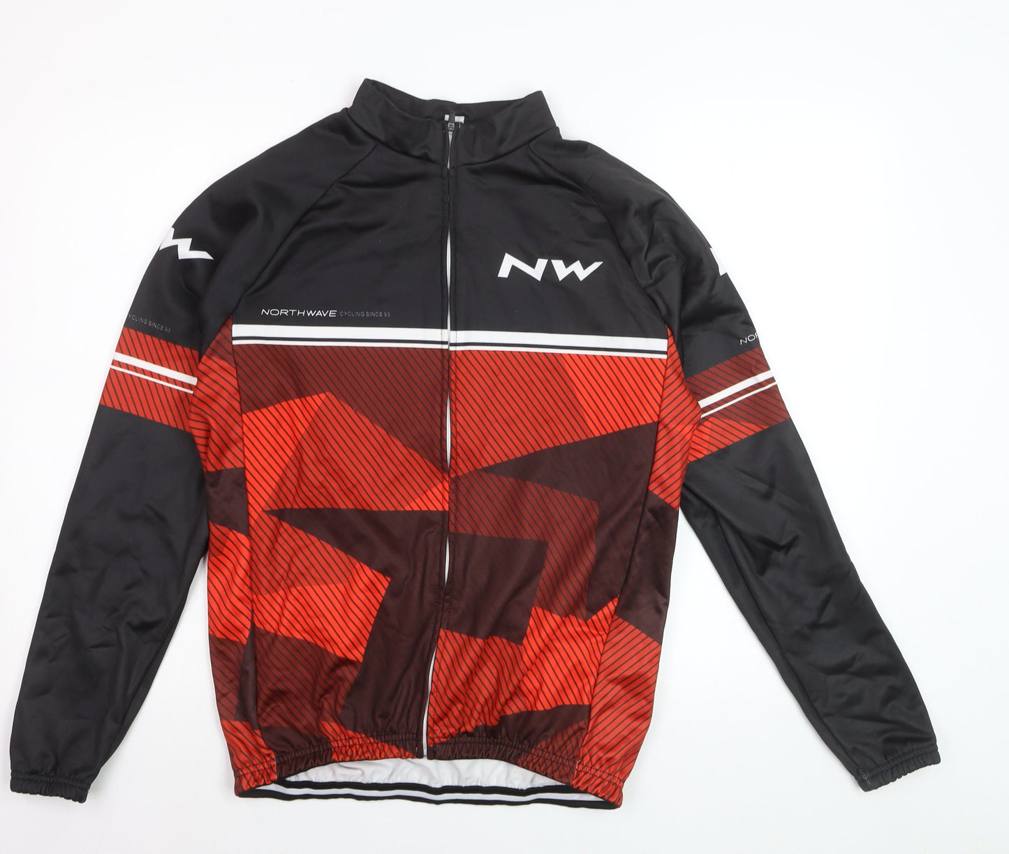 Northwave Men's Red Black XL Cycling Jacket Full Zip Lightweight