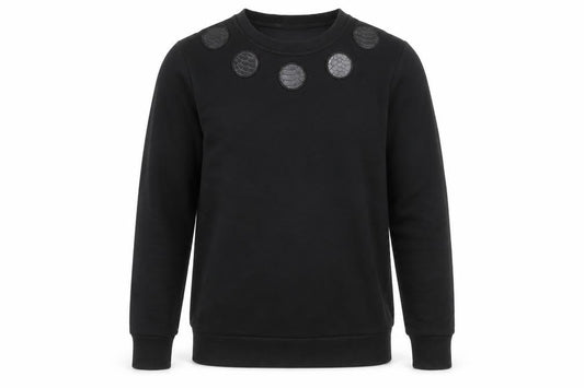Black Bananas Men's Black Small Crew Neck Pullover Sweatshirt