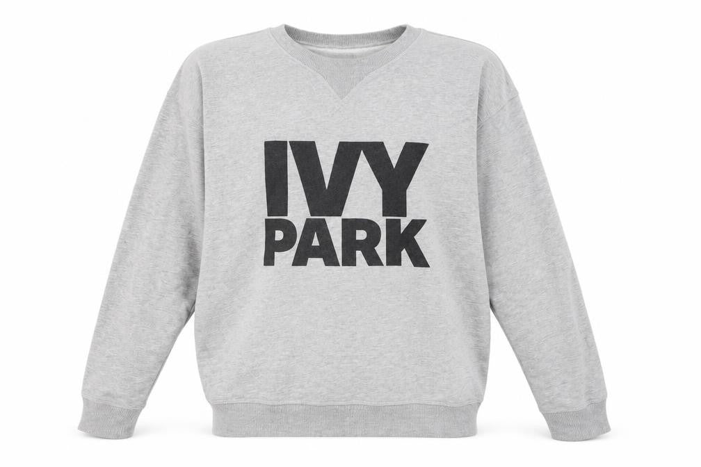 IVY PARK Men's Grey Crew Neck Pullover Sweatshirt M