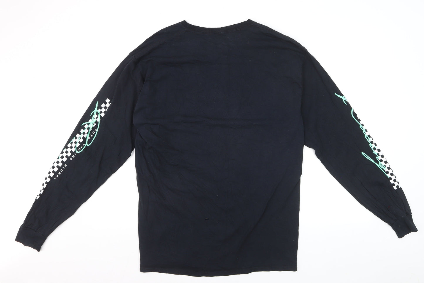 Fashion Nova Men's Black Tokyo Racing Long Sleeve Graphic Shirt Size L
