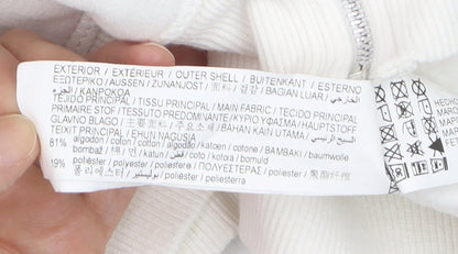 Pull&Bear Girls White Full Zip Graphic Hoodie XS