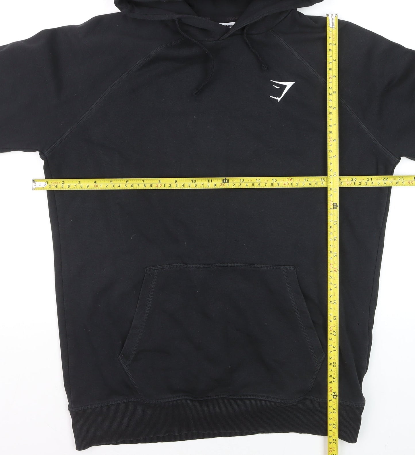 Gymshark Men's Black Pullover Hoodie Size M Regular Fit