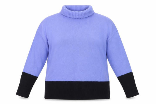 Hobbs Women’s Blue Roll Neck Wool Jumper Size M