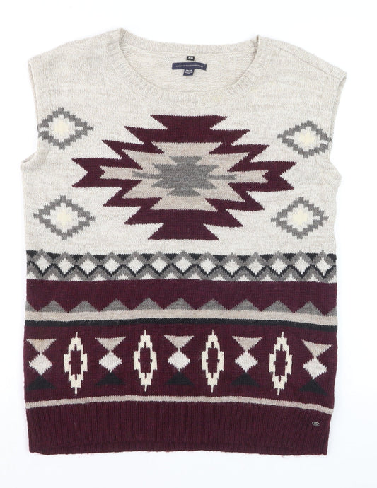 American Eagle Outfitters Men's Beige Aztec Wool Knit Vest XS