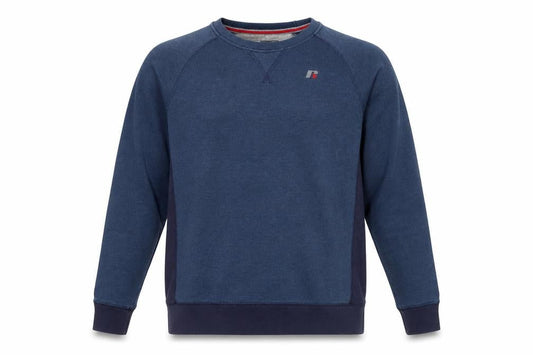 Russell Men’s Blue Crew Neck Pullover Sweatshirt Fleece Size M