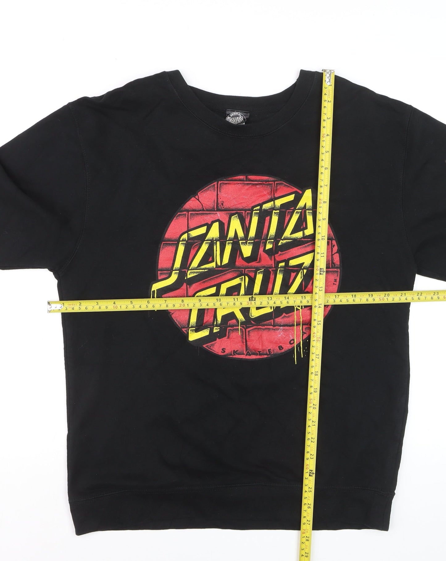 Santa Cruz Men's Black Graphic Print Pullover Sweatshirt Size M