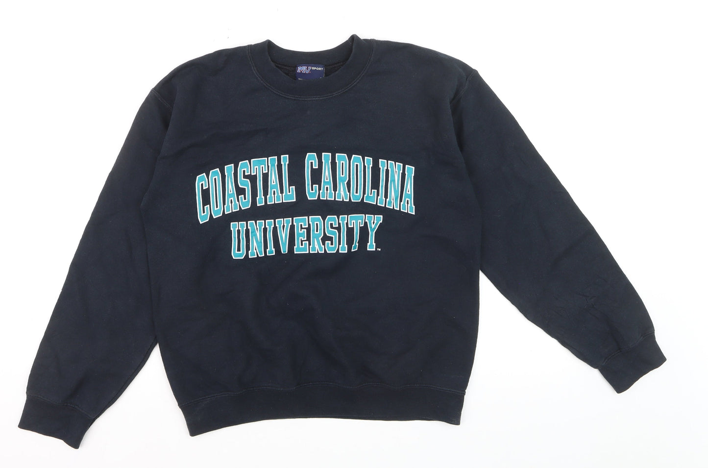 MV Sport Men's Black Coastal Carolina University Pullover Sweatshirt S