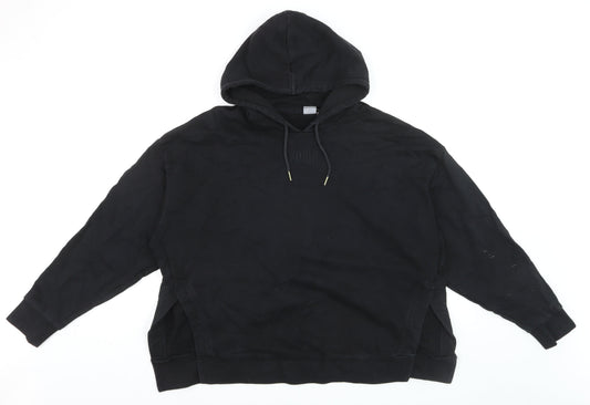 Puma Men's Black Pullover Hoodie XL Fleece Cotton Blend
