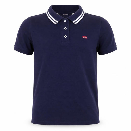 Levi's Boys Navy Blue Polo Shirt XS Short Sleeve Cotton Classic Fit