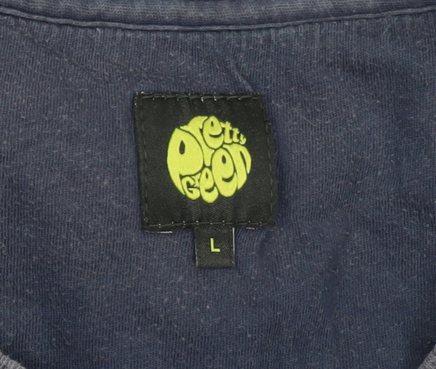 Pretty Green Men's Blue Crew Neck Cotton Sweatshirt Size L