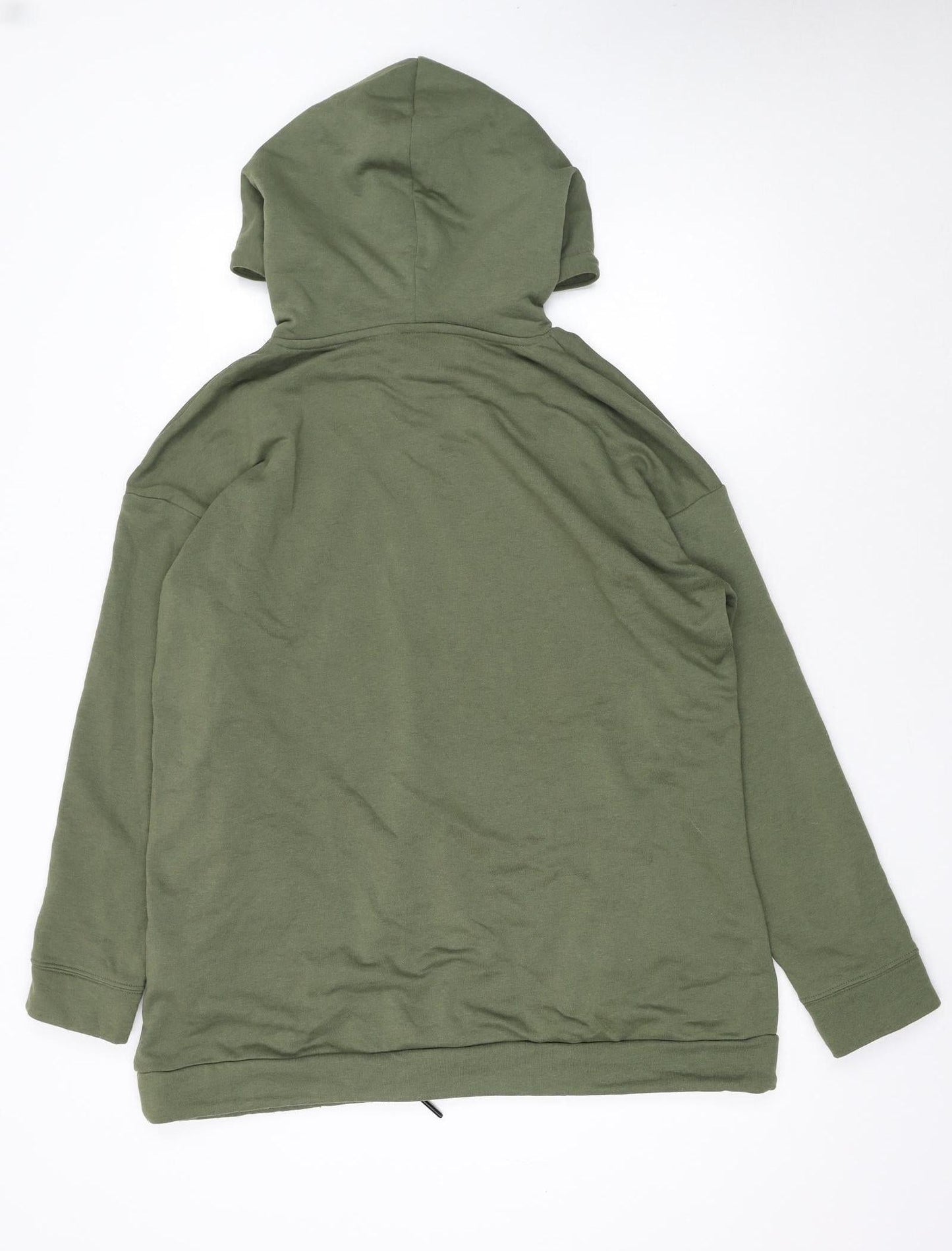 Noisy May Womens Green Pullover Hoodie Size L Drawstring Hem Casual
