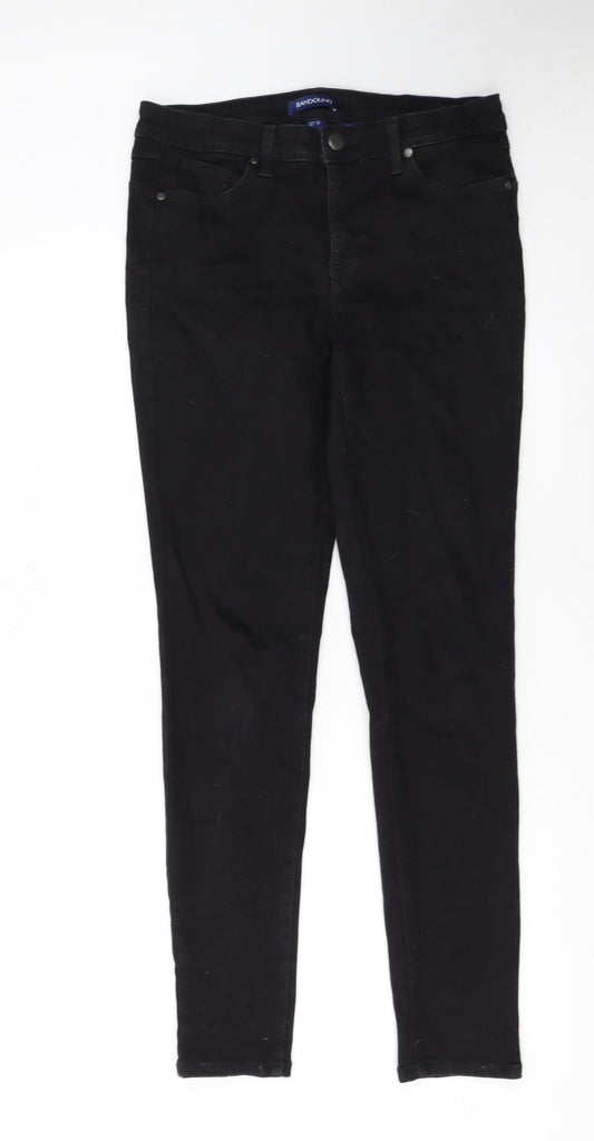 Bandolino Womens Black Skinny Jeans UK 10 Slim Fit Stretch Denim