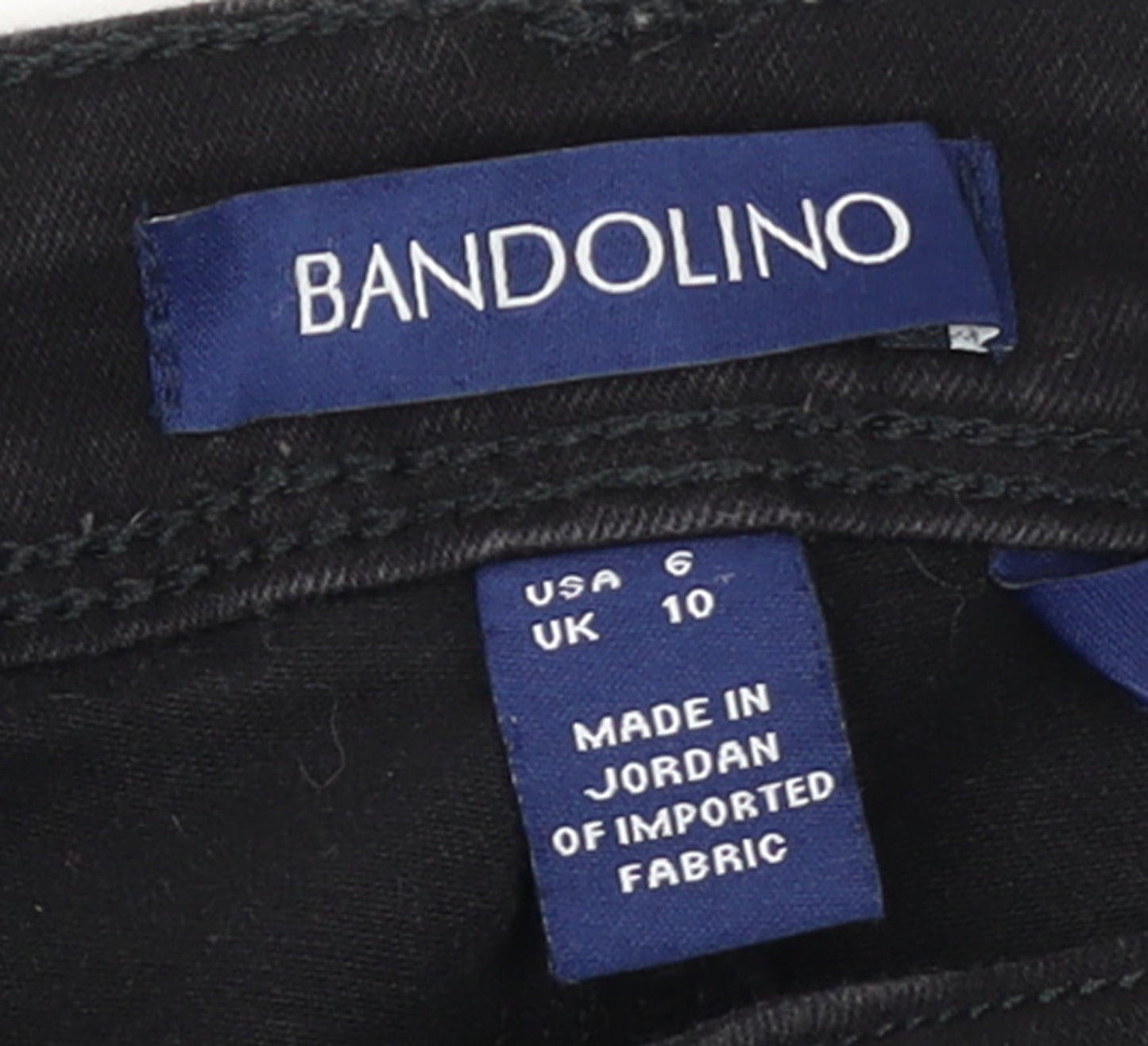 Bandolino Womens Black Skinny Jeans UK 10 Slim Fit Stretch Denim