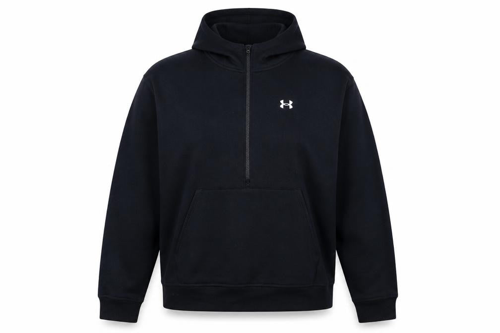 Under Armour Womens Black XL 1/2 Zip Hooded Sweatshirt