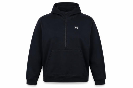 Under Armour Womens Black XL 1/2 Zip Hooded Sweatshirt