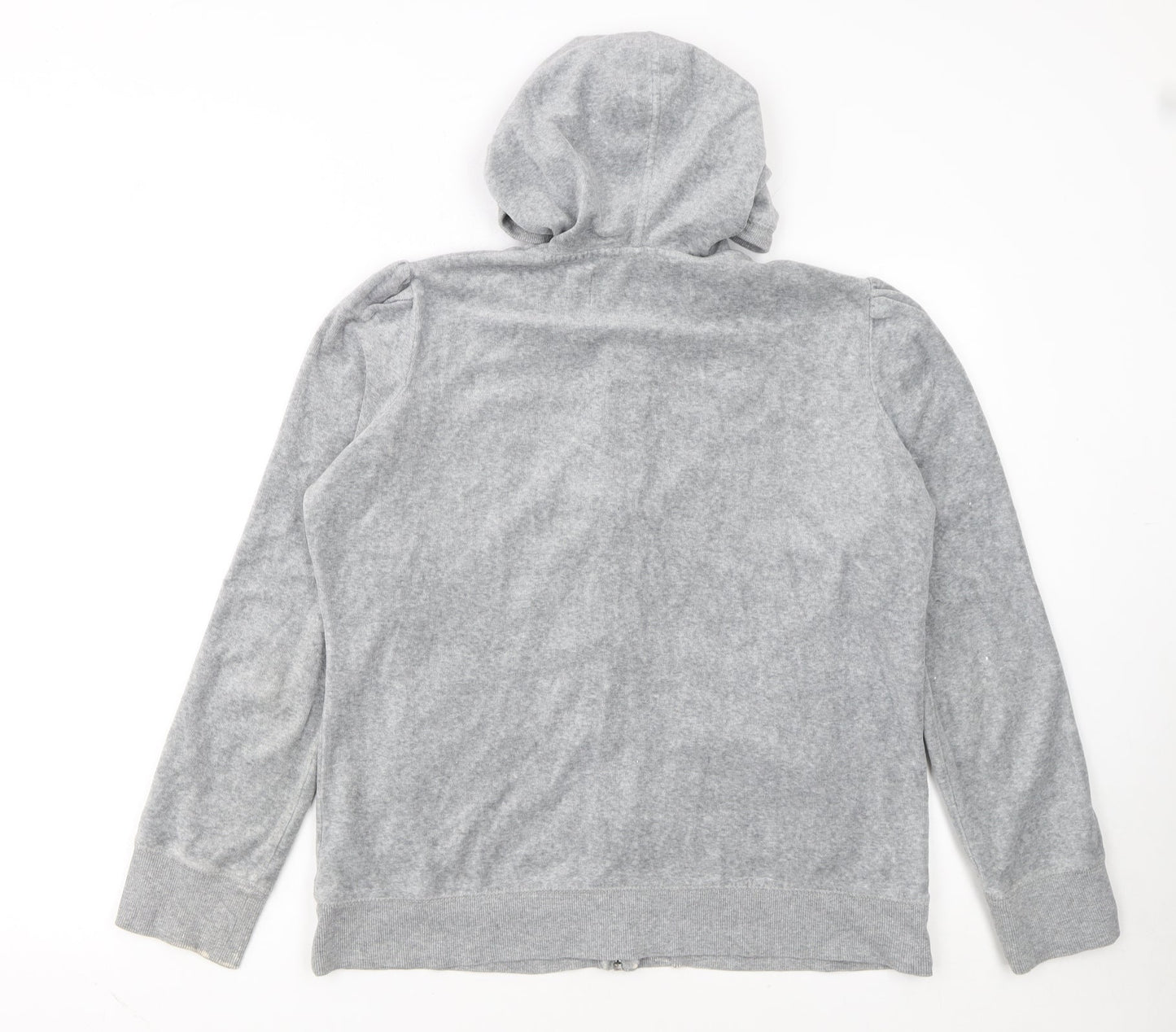 Next Women Grey Size 16 Full Zip Hoodie Cotton Blend
