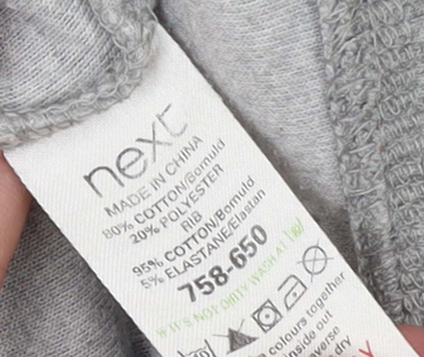 Next Women Grey Size 16 Full Zip Hoodie Cotton Blend