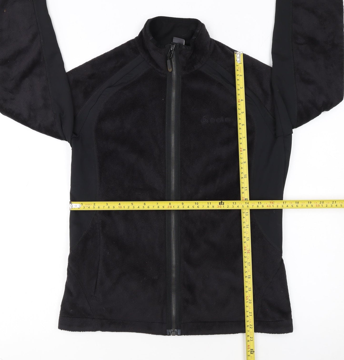 Odlo Women's Black Fleece Full Zip Jacket Size S Outdoor Casual