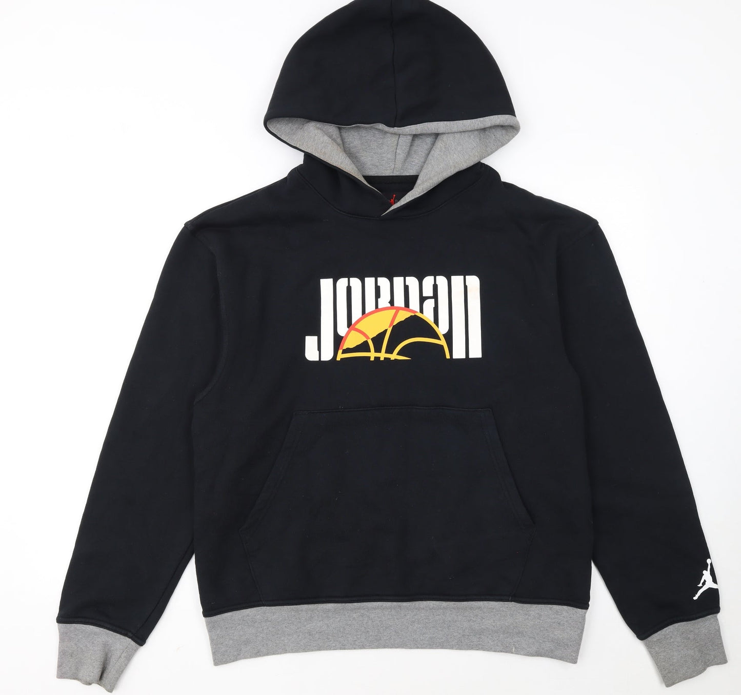 Jordan Men's Black Pullover Hoodie Size M Graphic Logo Sportswear