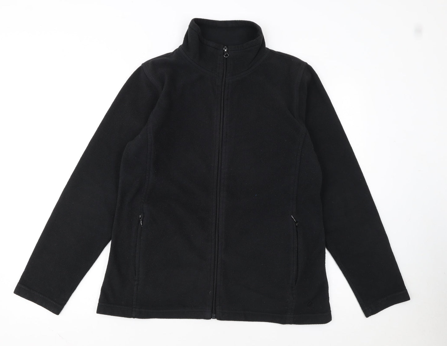 Peter Storm Women's Black Fleece Jacket Size 14 Full Zip Warm Outdoor