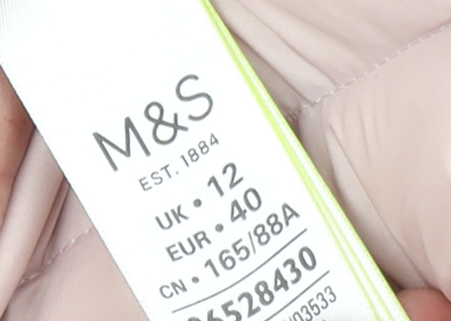 Marks and Spencer Women Pink Quilted Puffer Jacket Size 12