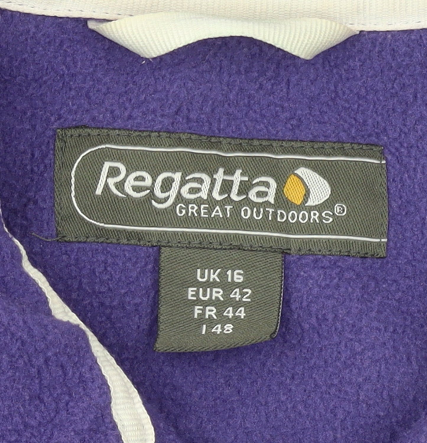 Regatta Women's Purple Fleece Full Zip Jacket Size 16