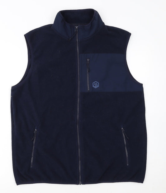 Marks and Spencer Men’s Blue Fleece Bodywarmer Waistcoat L