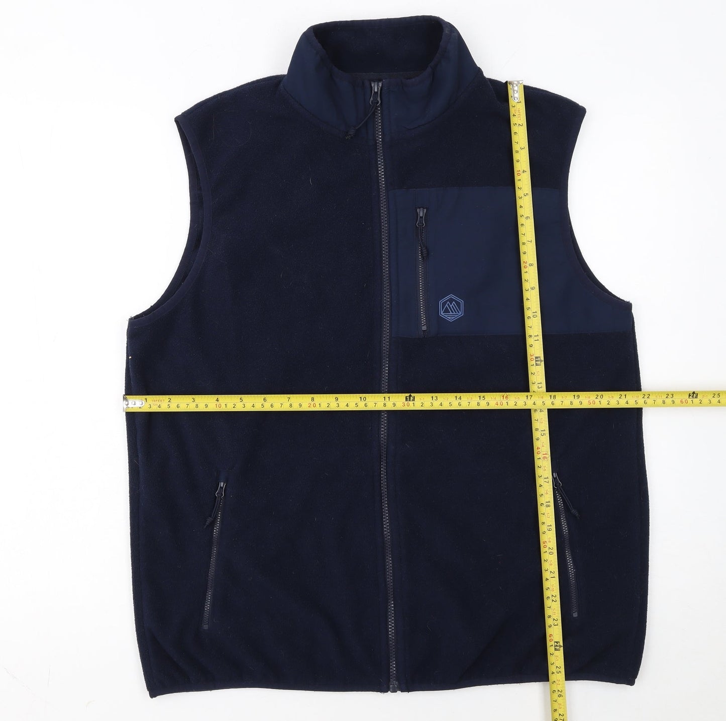 Marks and Spencer Men’s Blue Fleece Bodywarmer Waistcoat L
