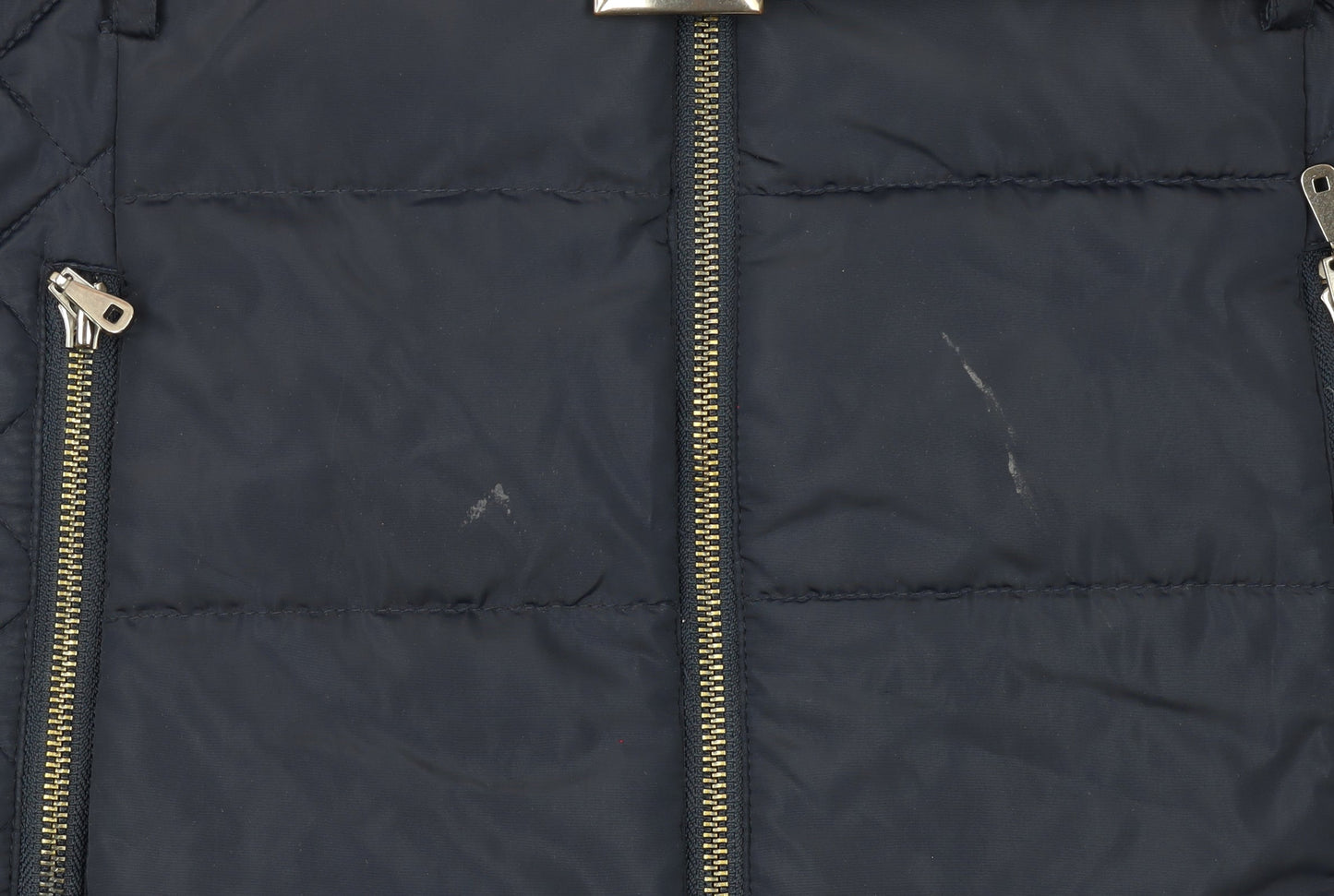 Marks and Spencer Women's Blue Quilted Belted Mid-Length Puffer Coat Size M