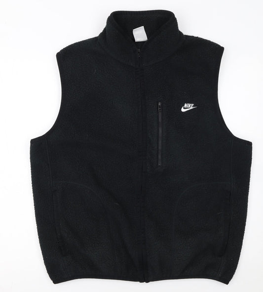 Nike Men's Black Fleece Bodywarmer Waistcoat Size M