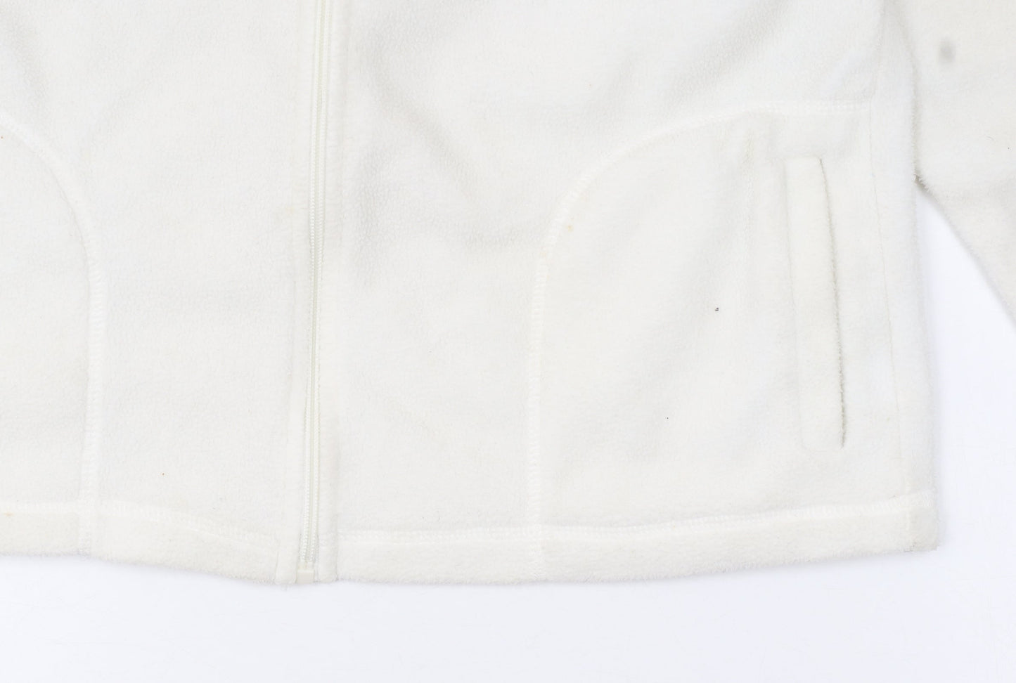 Anthology Women’s White Fleece Full Zip Jacket Size 18/14