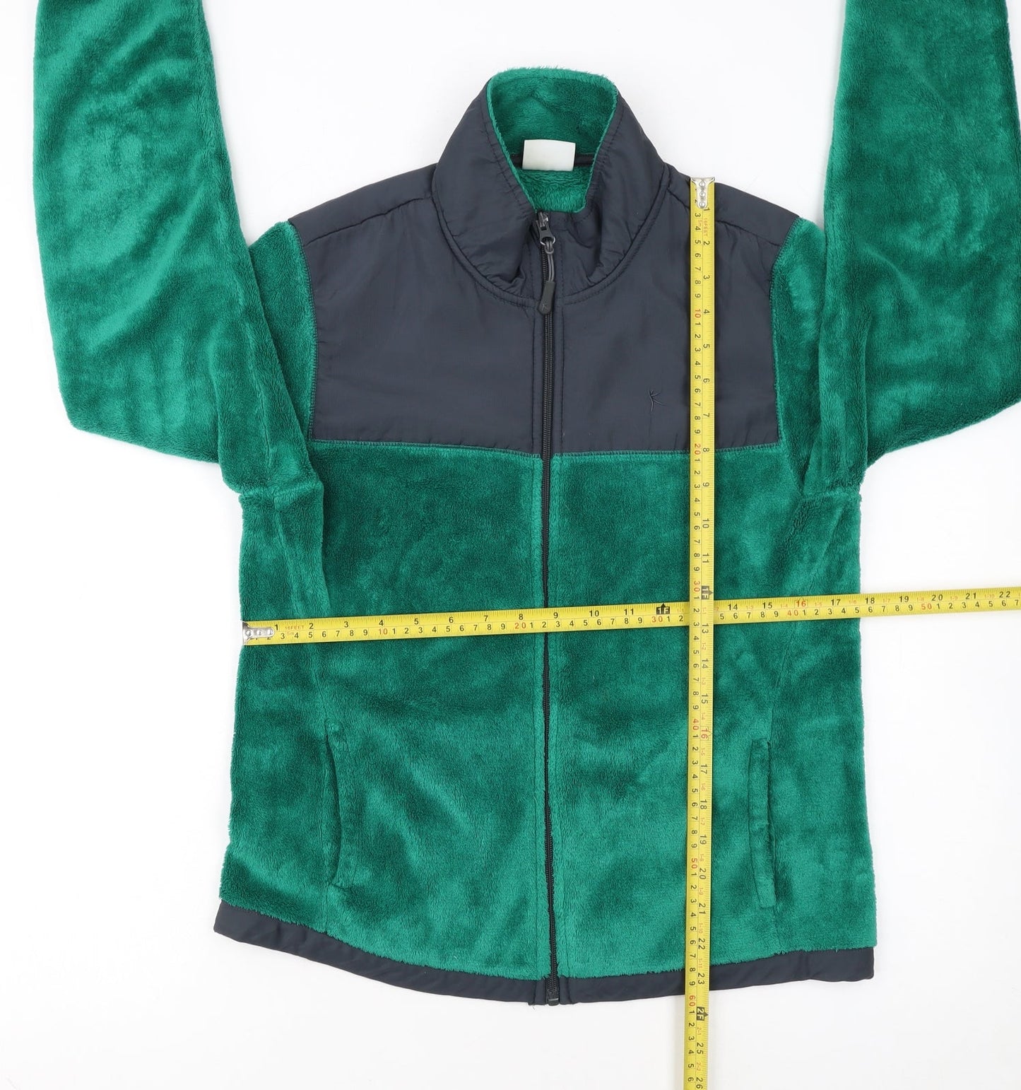 Danskin Now Womens Green Fleece Full Zip Jacket Size M