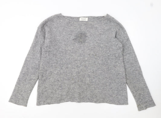 Toast Women Grey Alpaca Wool Pullover Jumper Size M