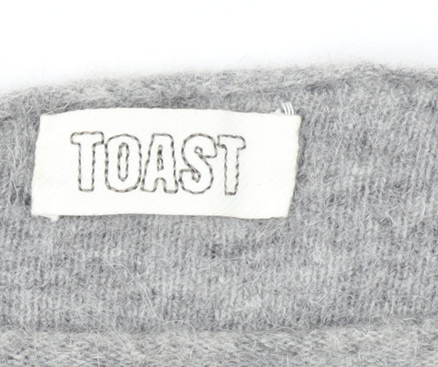 Toast Women Grey Alpaca Wool Pullover Jumper Size M