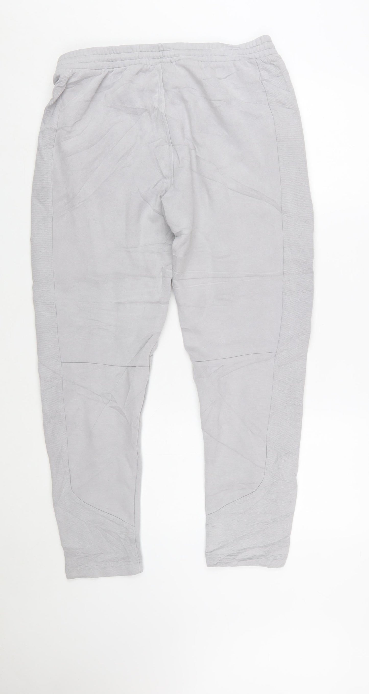 Puma Men's Grey Regular Fit Jogger Trousers Size L