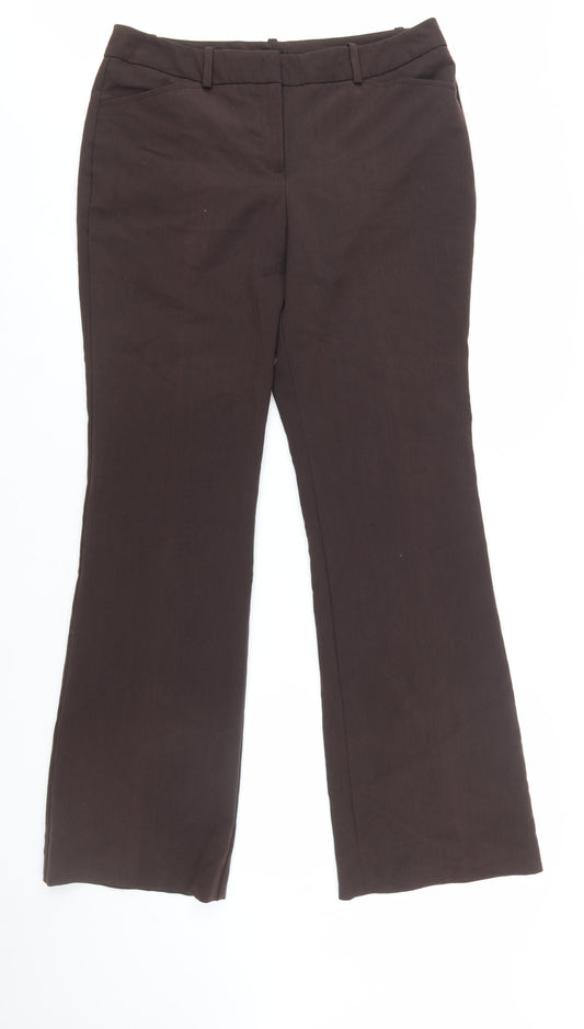 Worthington Women’s Brown Dress Pants Size 10 Straight Leg Modern Fit